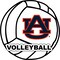 R and R imports Auburn University 4-Inch Round Volleyball Vinyl Decal Sticker